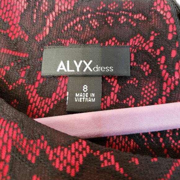 Alyx Cap-Sleeve Lace Overlay Midi Lined  Sheath Dress 8 - Picture 5 of 8